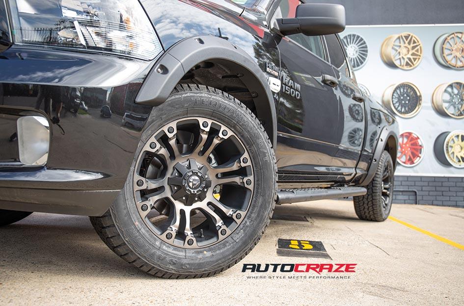 DODGE-RAM-VAPOR-BLACK-MACHINED-WITH-DARK-TINT